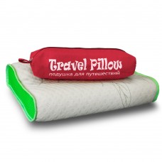 Подушка c эффектом памяти для путешествий • Travel Pillow / Трэвл Пилоу • Memory Foam 25 х 36 см